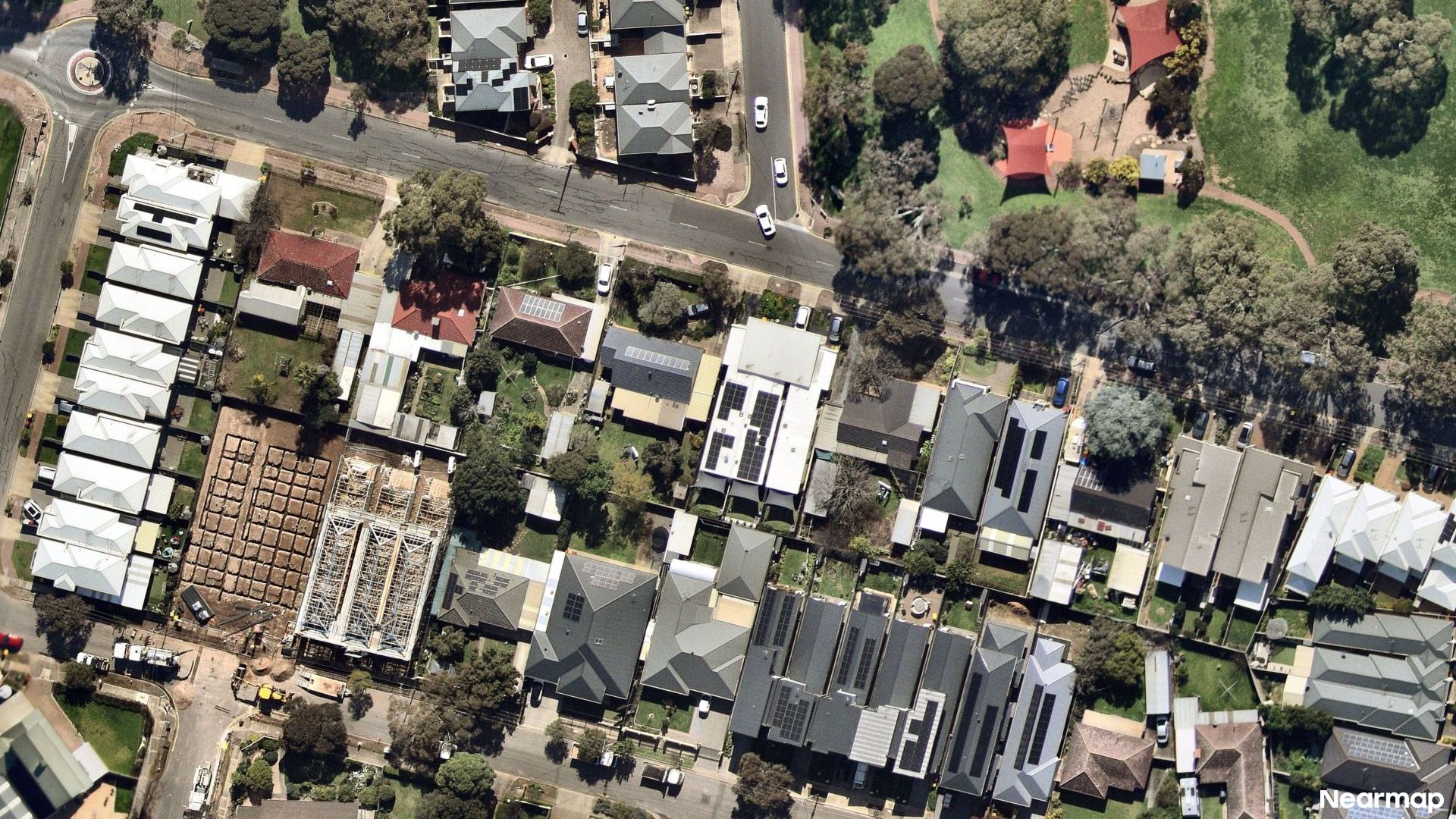 Vertical aerial view