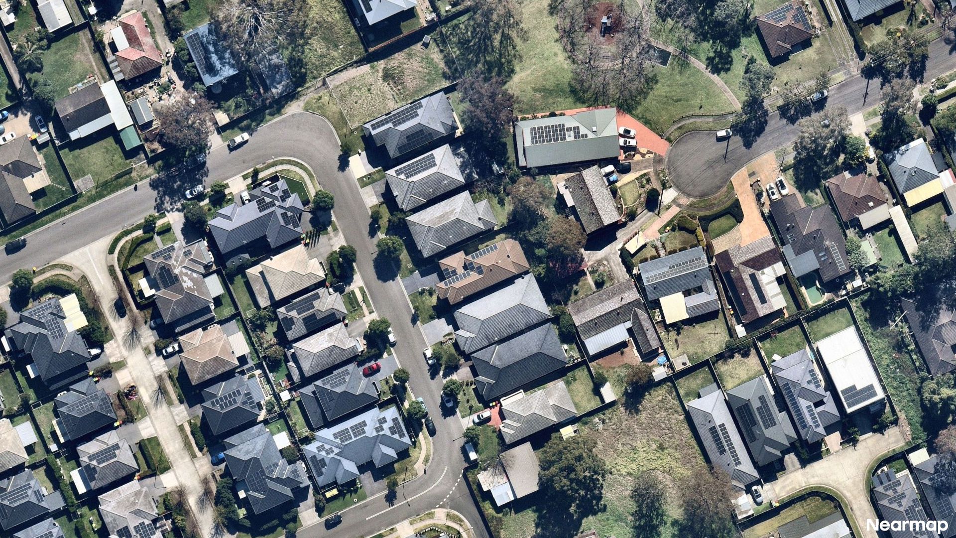 Vertical aerial view