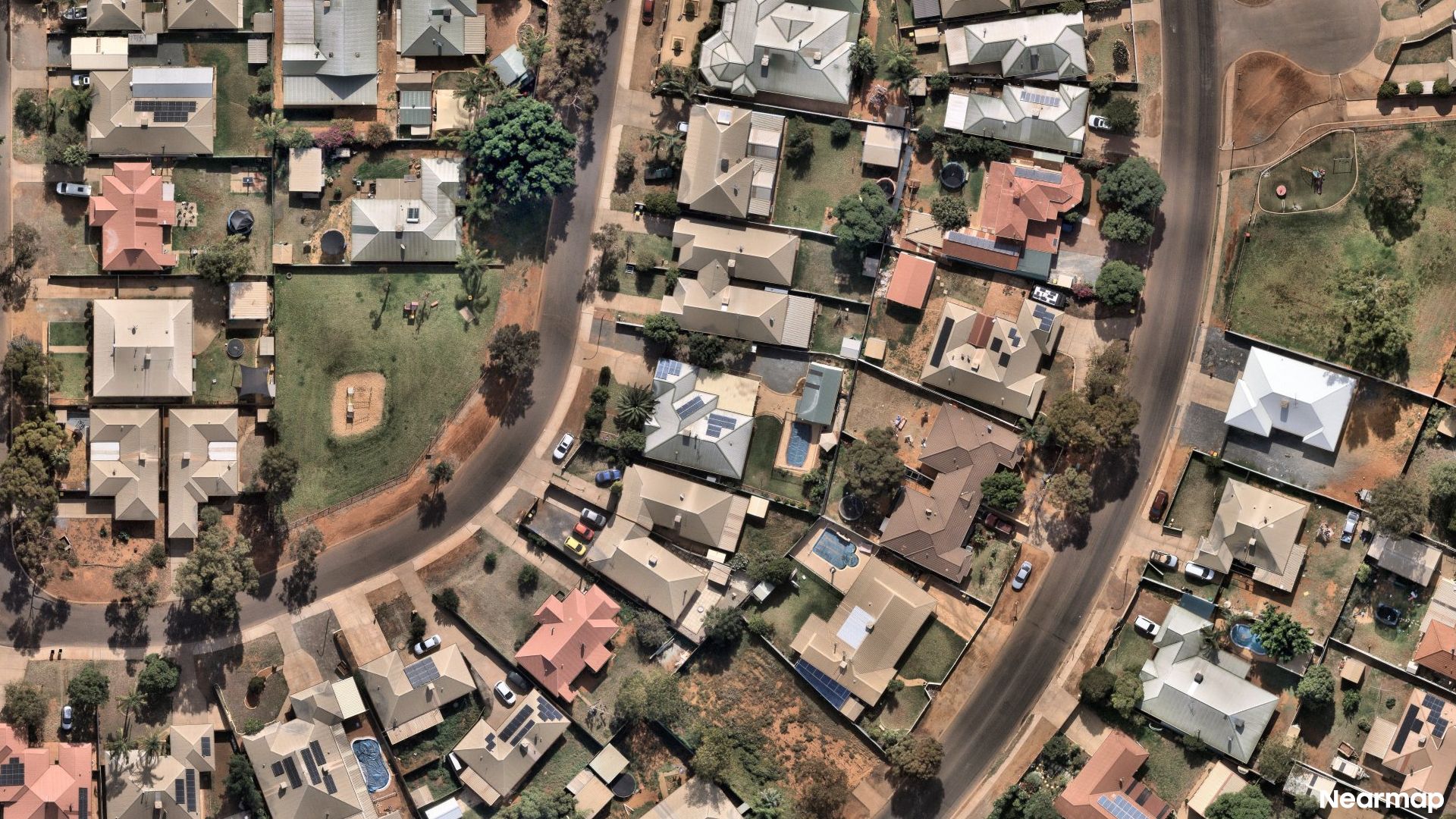 Vertical aerial view
