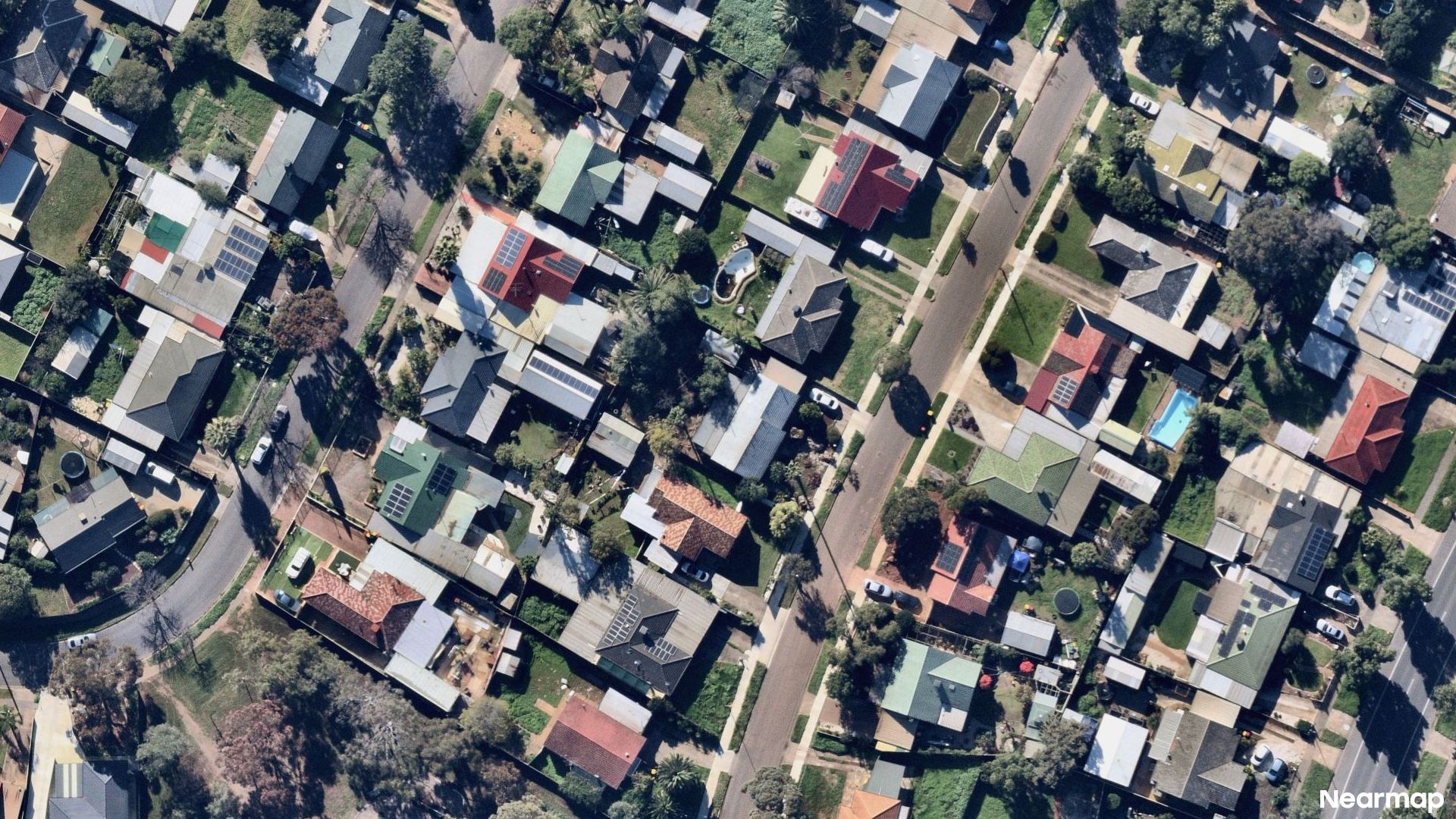 Vertical aerial view