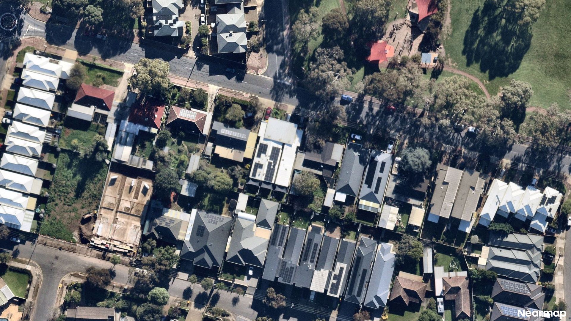 Vertical aerial view
