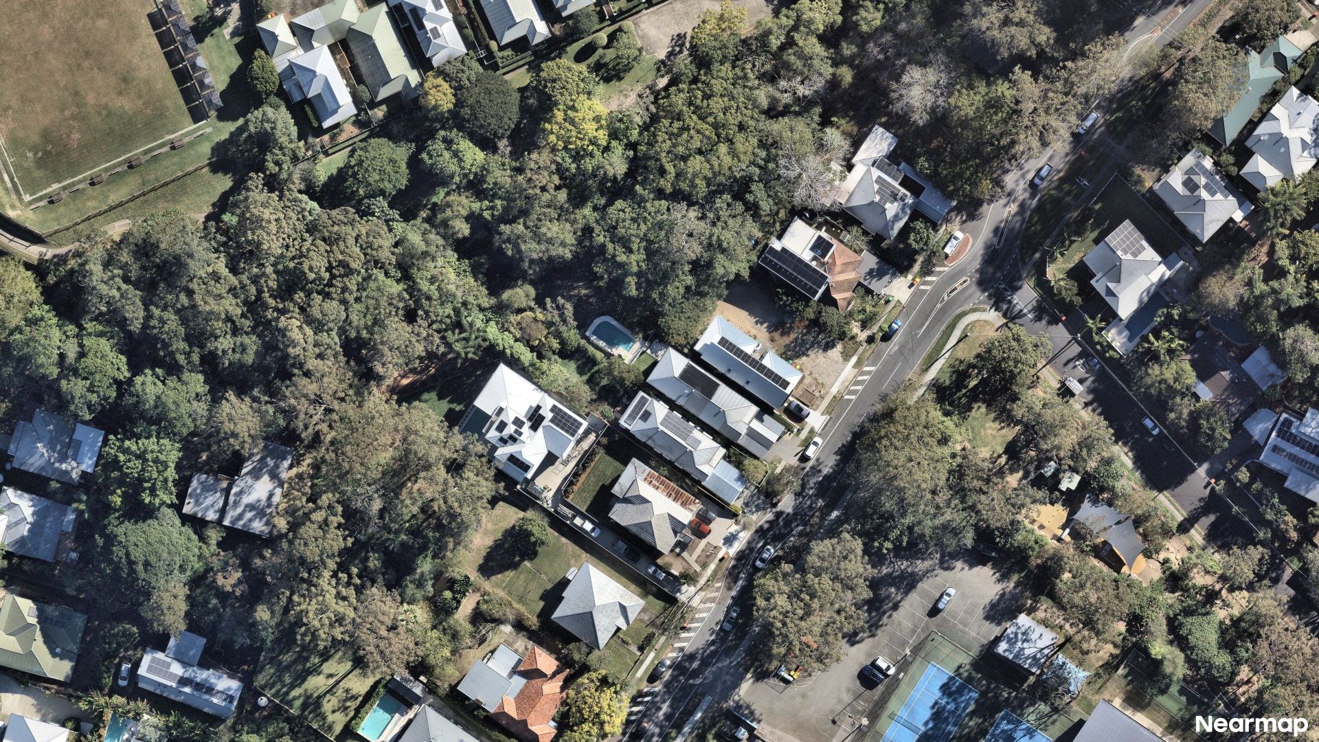 Vertical aerial view