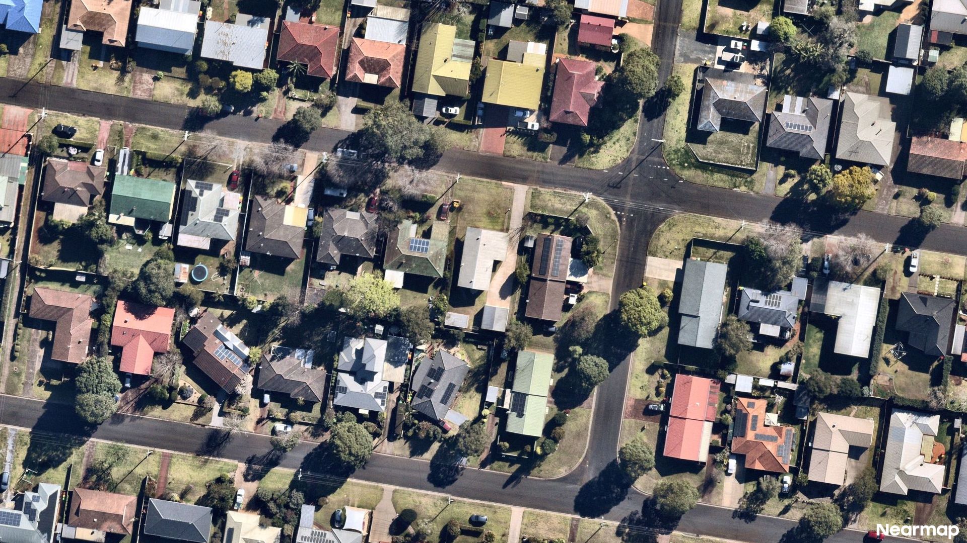 Vertical aerial view