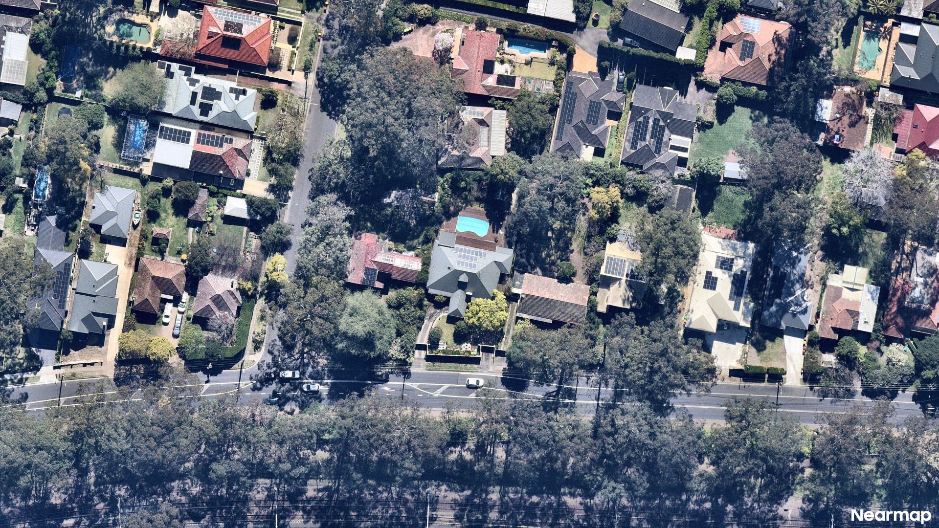 Vertical aerial view