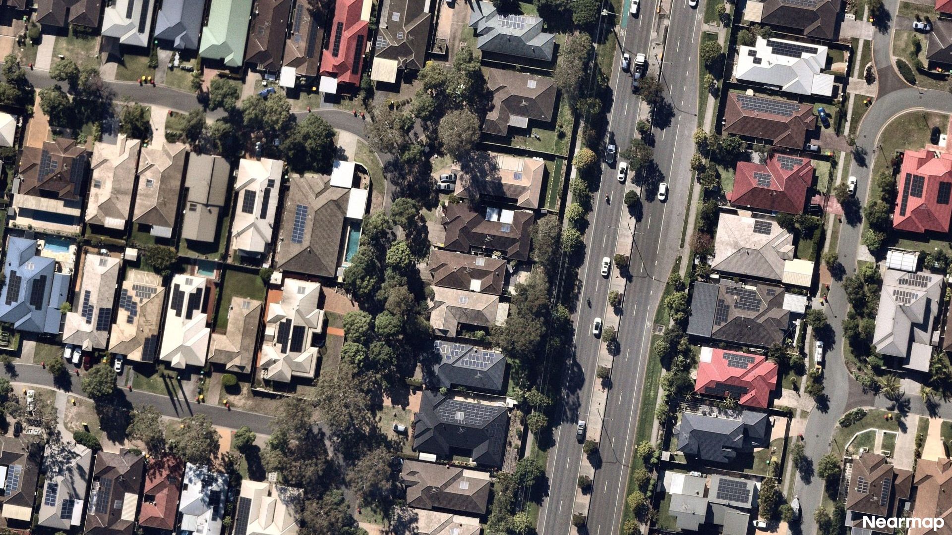 Vertical aerial view