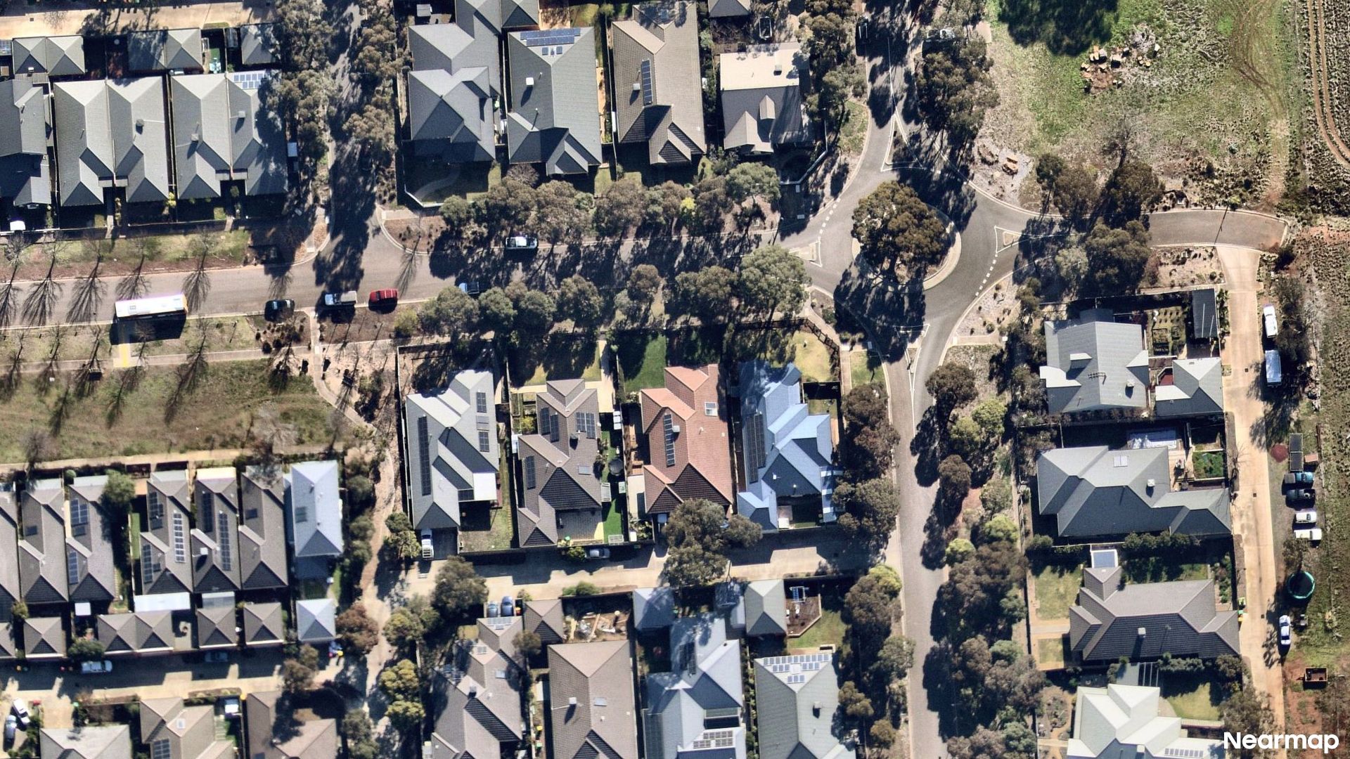 Vertical aerial view