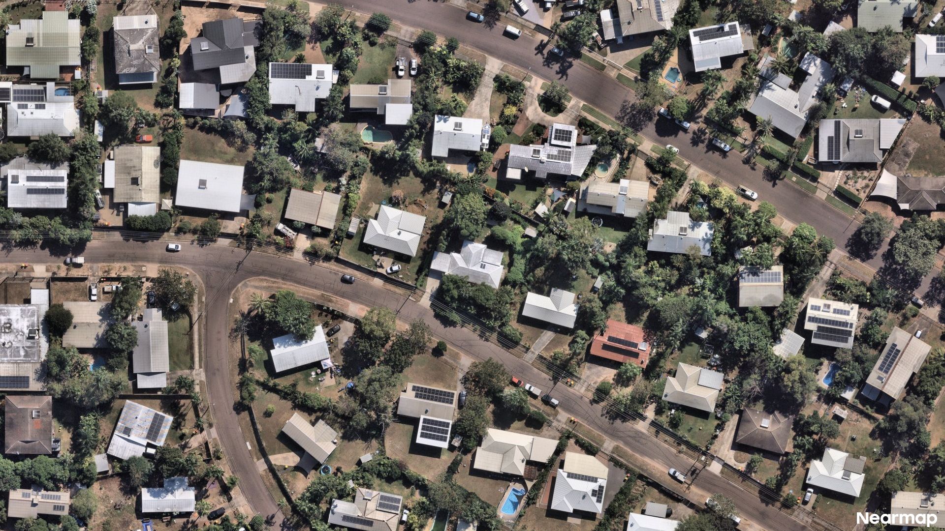 Vertical aerial view