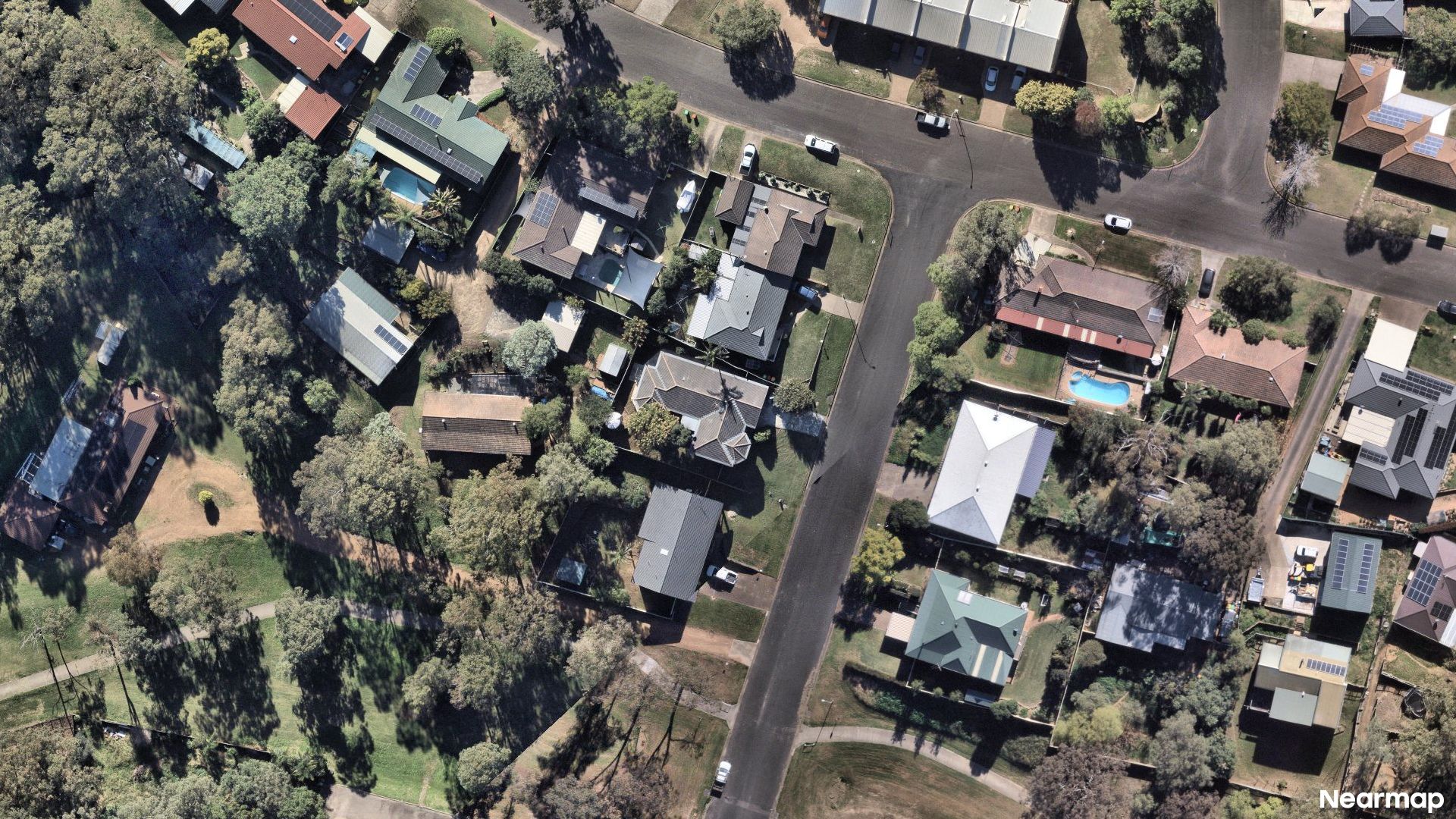 Vertical aerial view