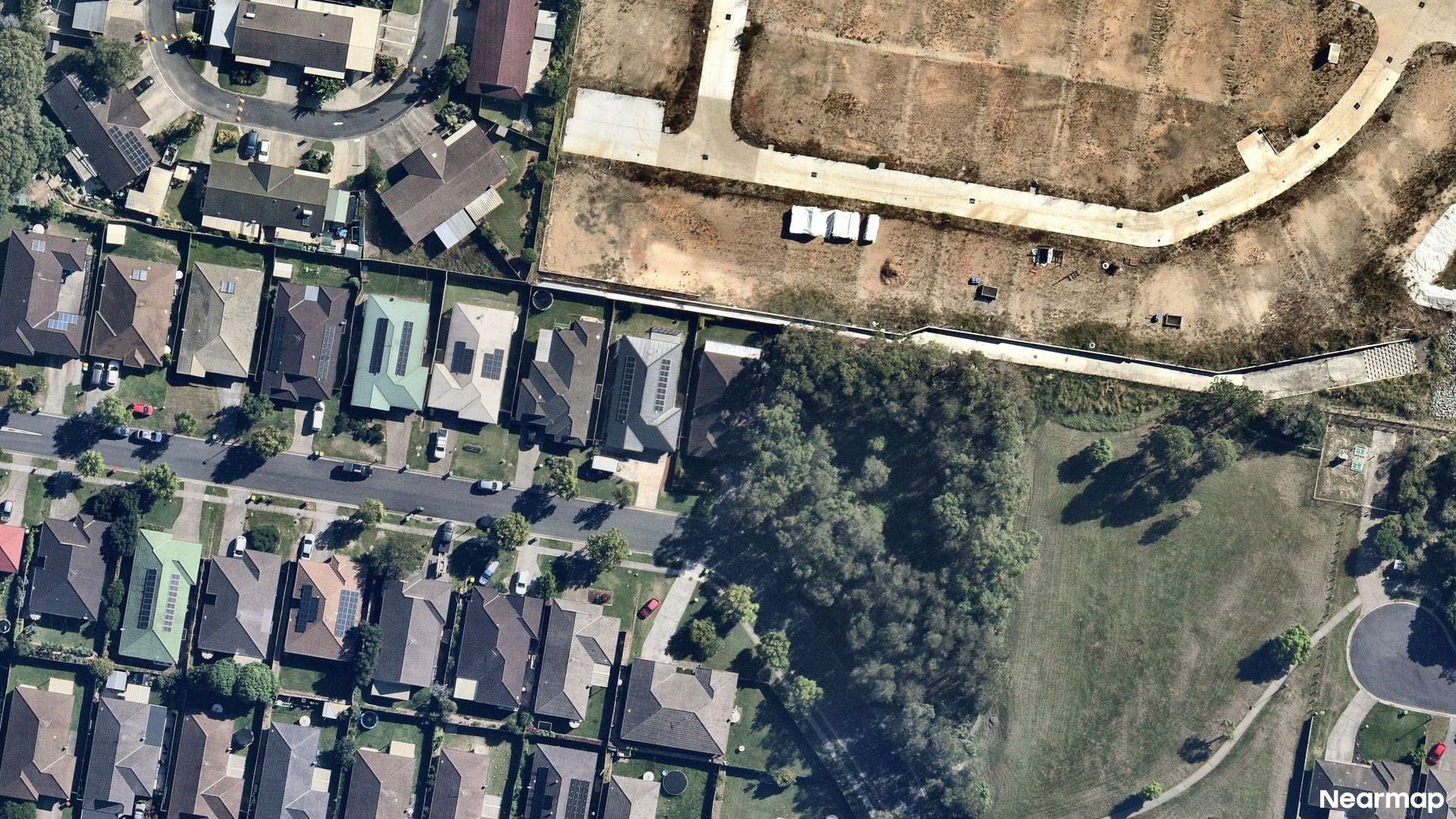 Vertical aerial view
