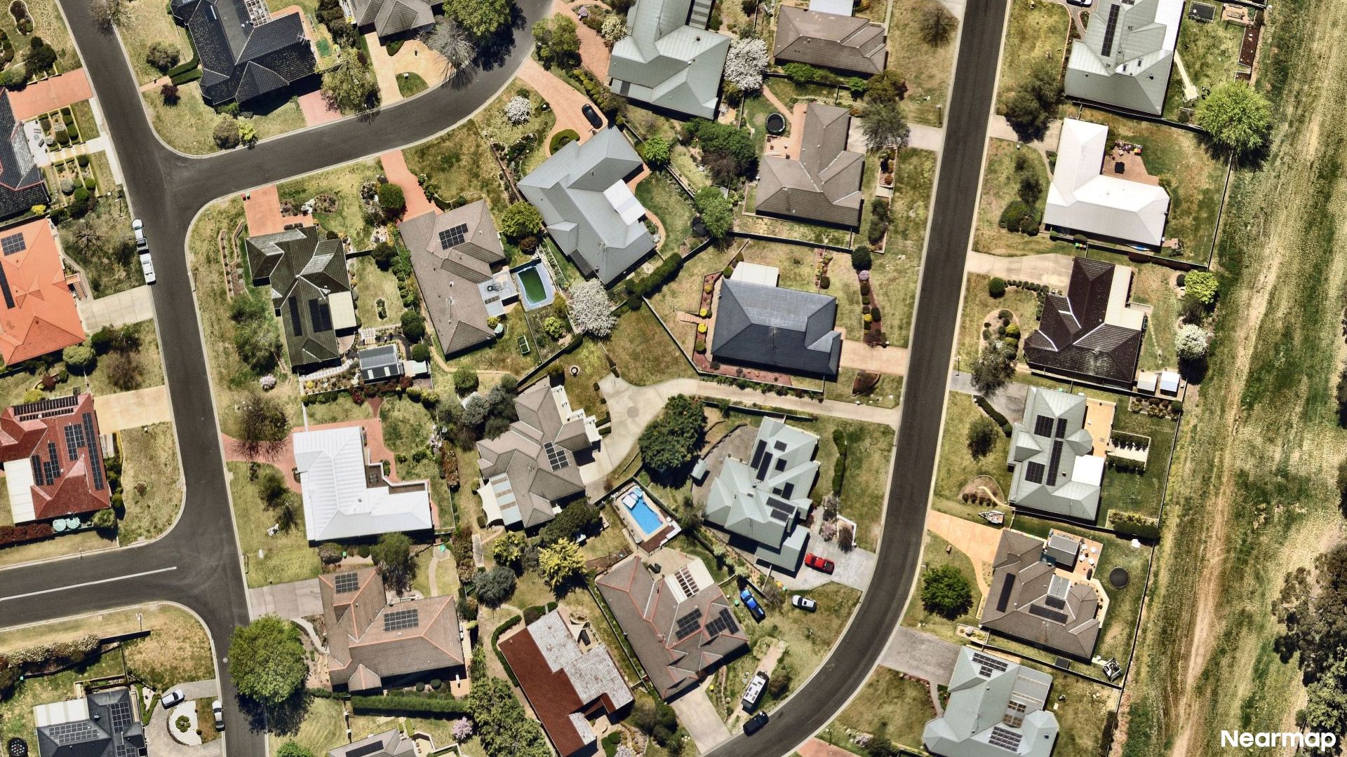 Vertical aerial view