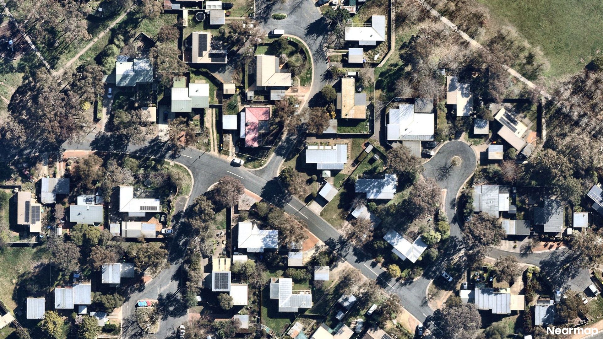Vertical aerial view