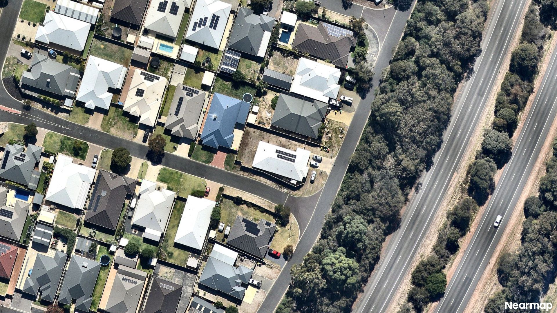 Vertical aerial view