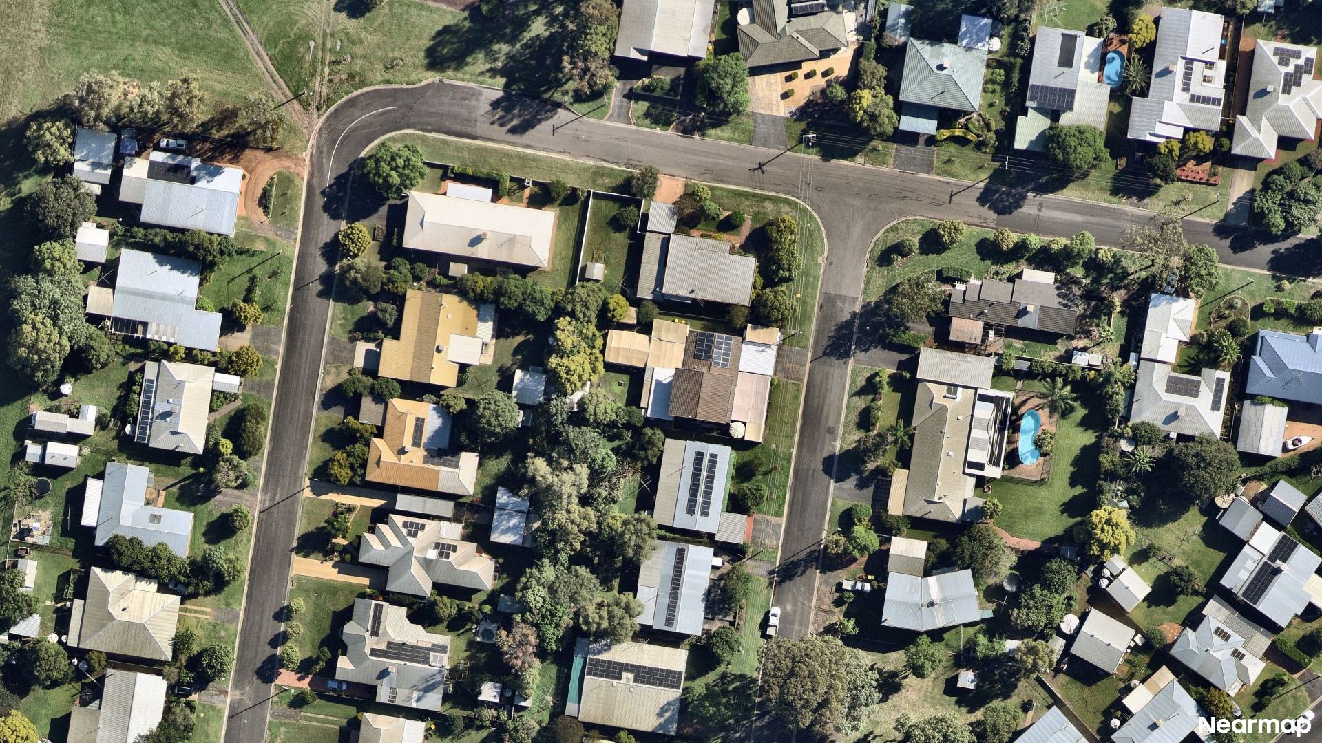 Vertical aerial view