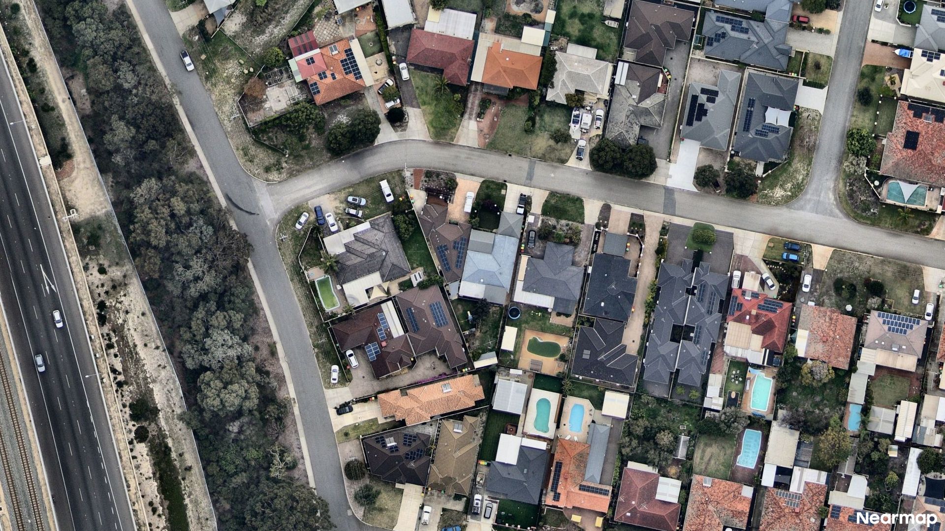 Vertical aerial view