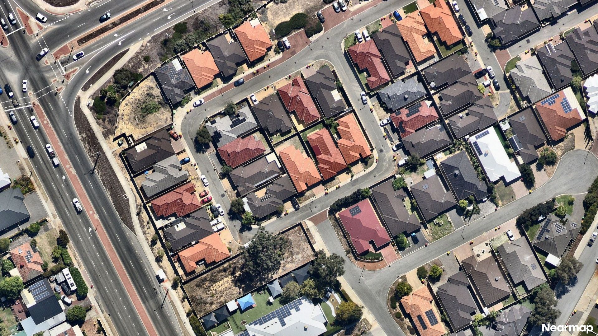 Vertical aerial view