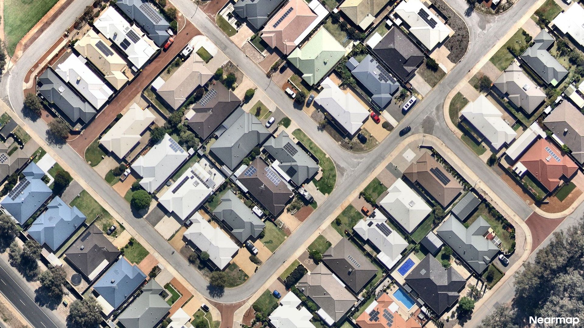 Vertical aerial view
