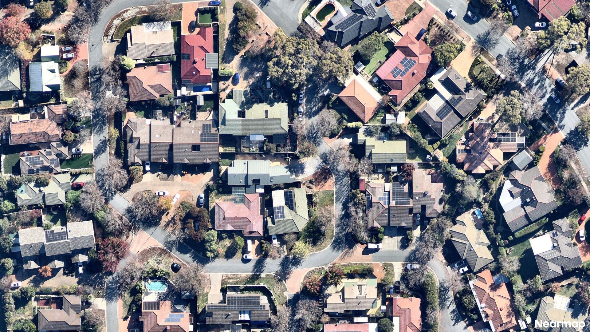 Vertical aerial view