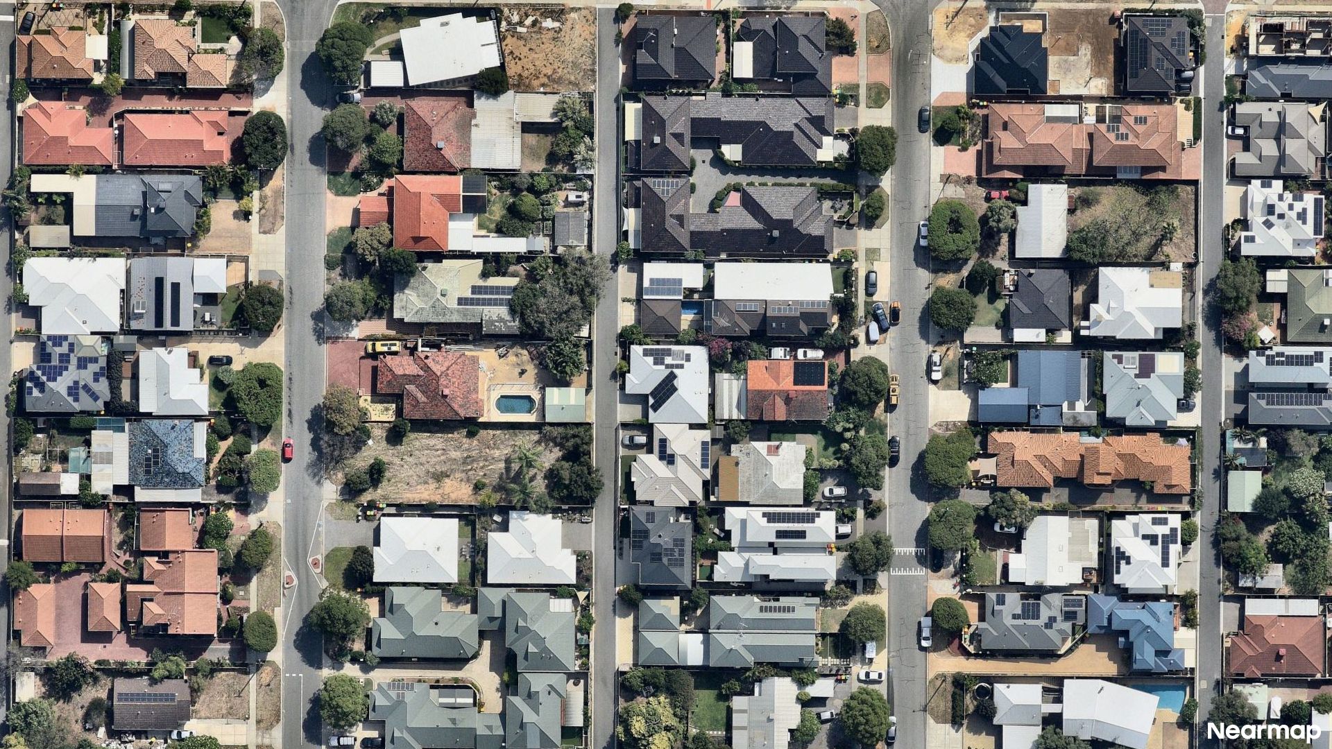 Vertical aerial view