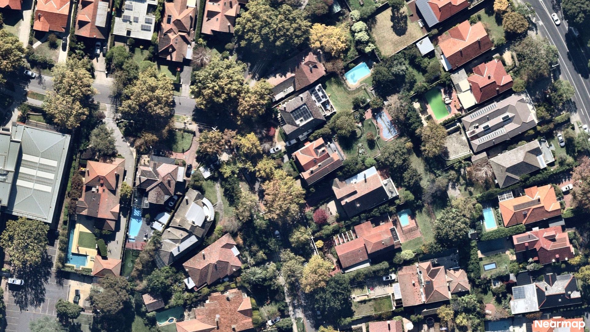 Vertical aerial view