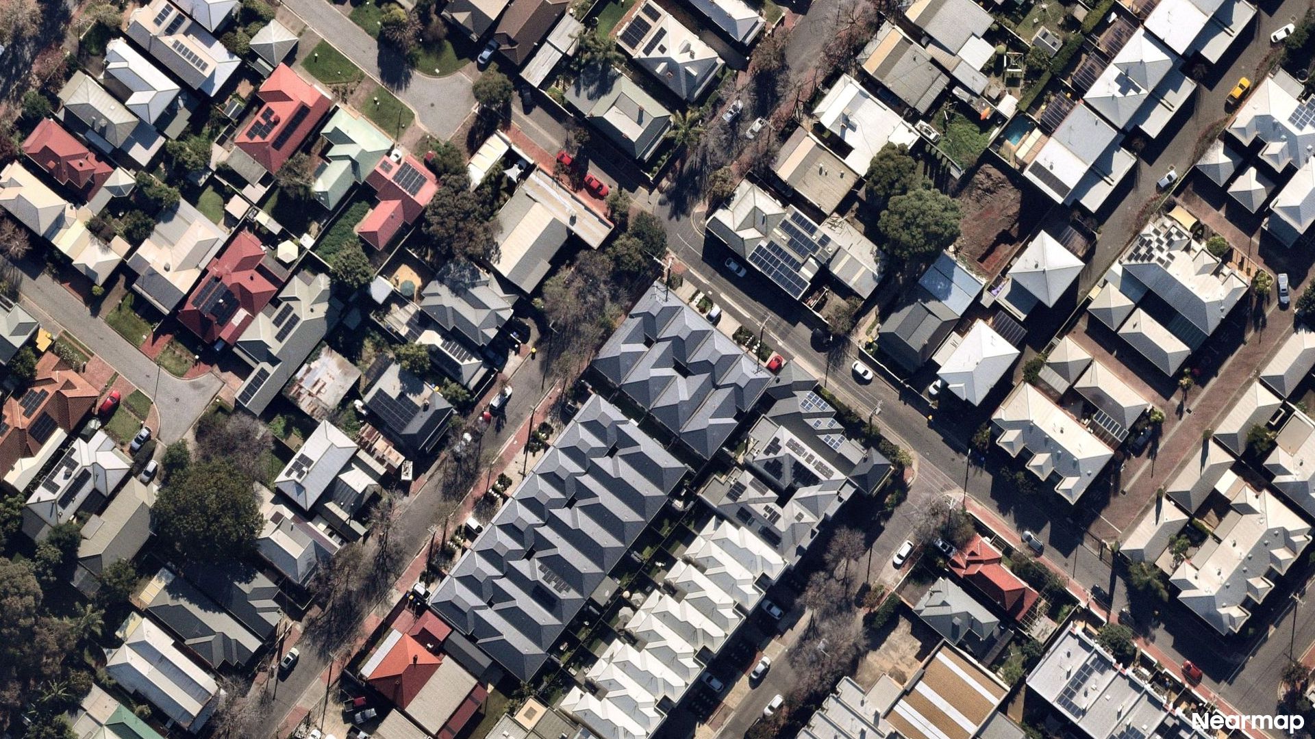 Vertical aerial view