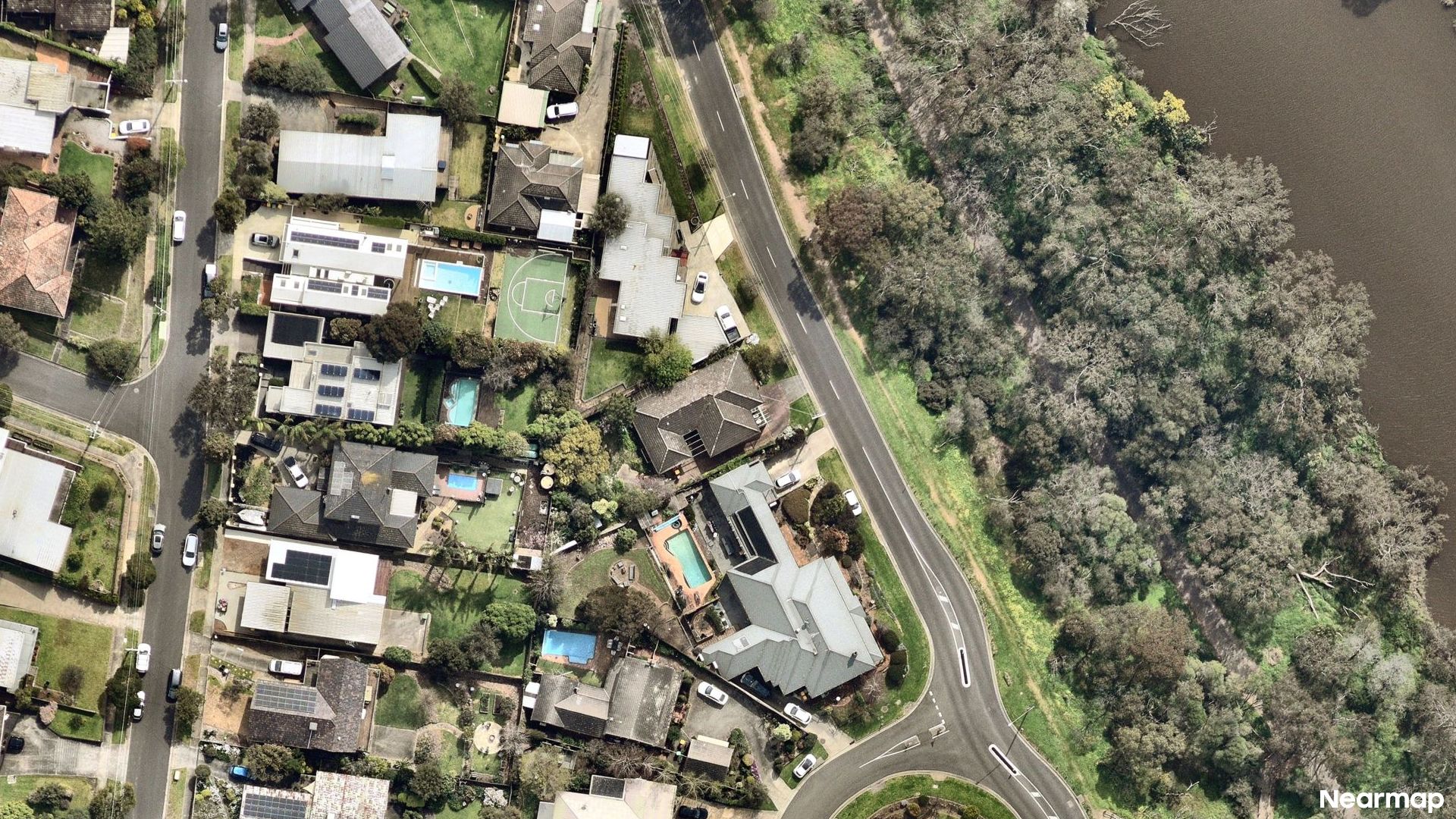 Vertical aerial view