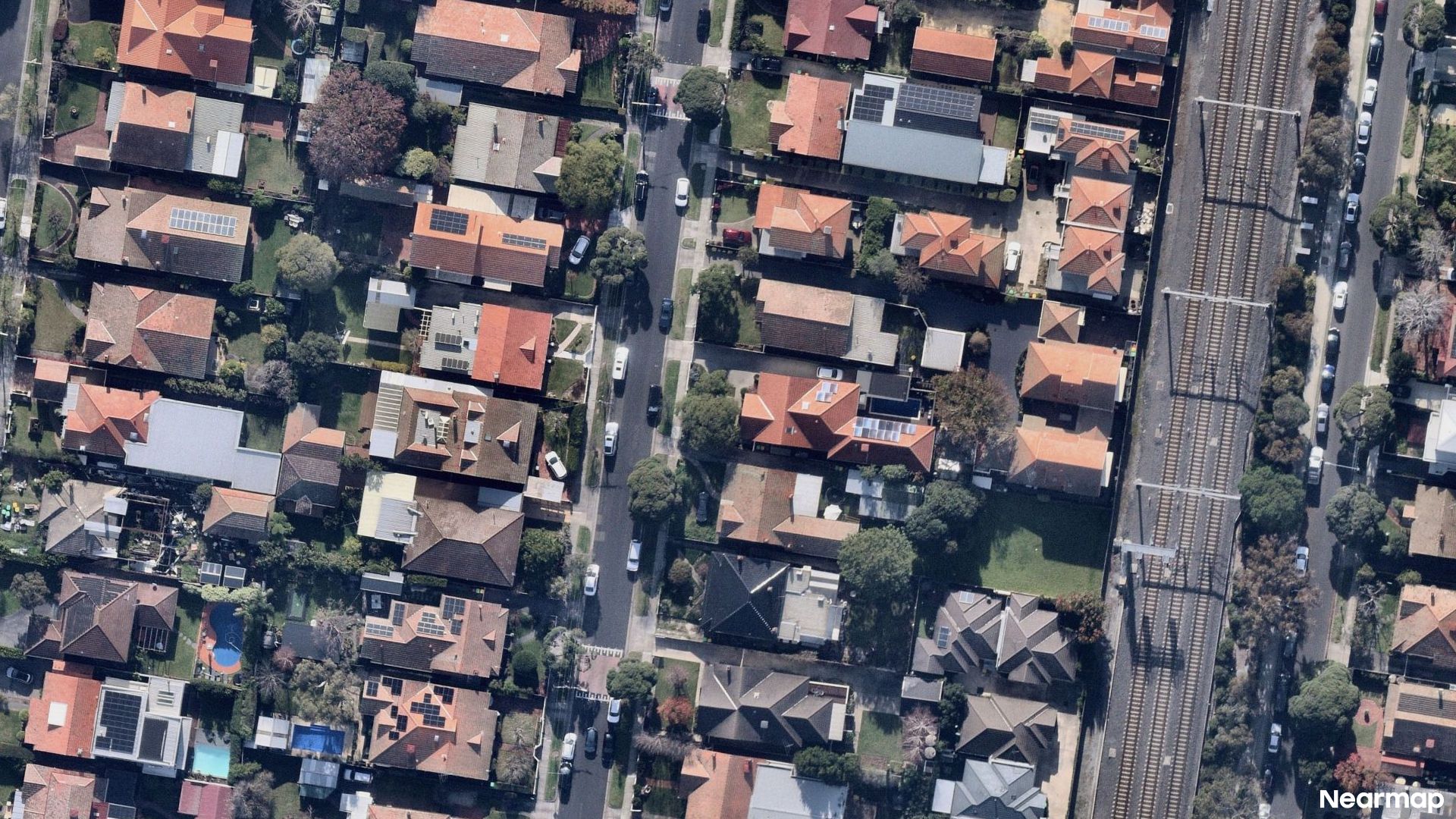 Vertical aerial view