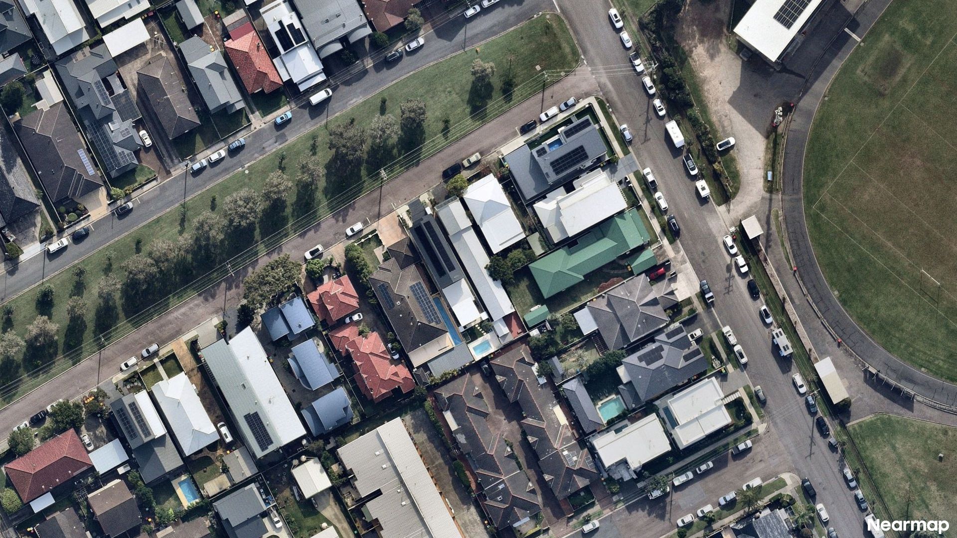 Vertical aerial view