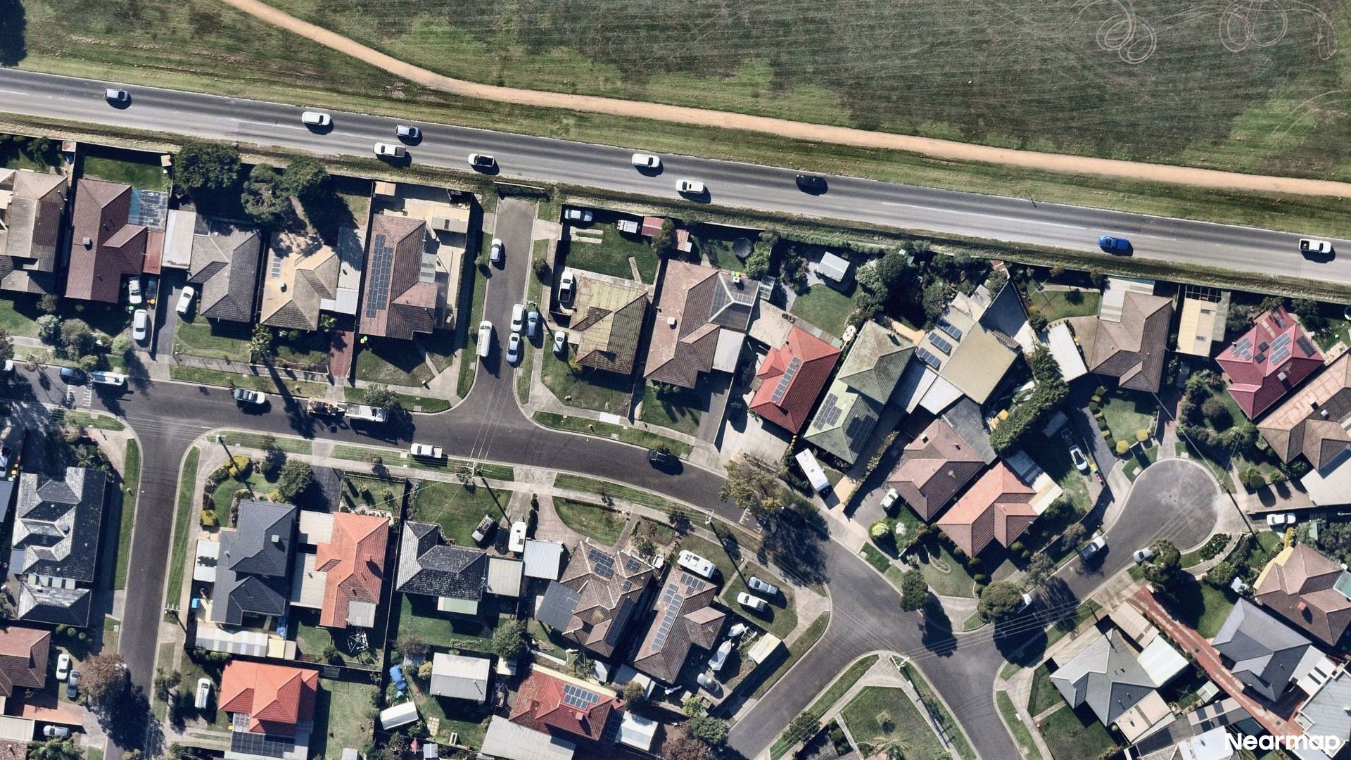 Vertical aerial view