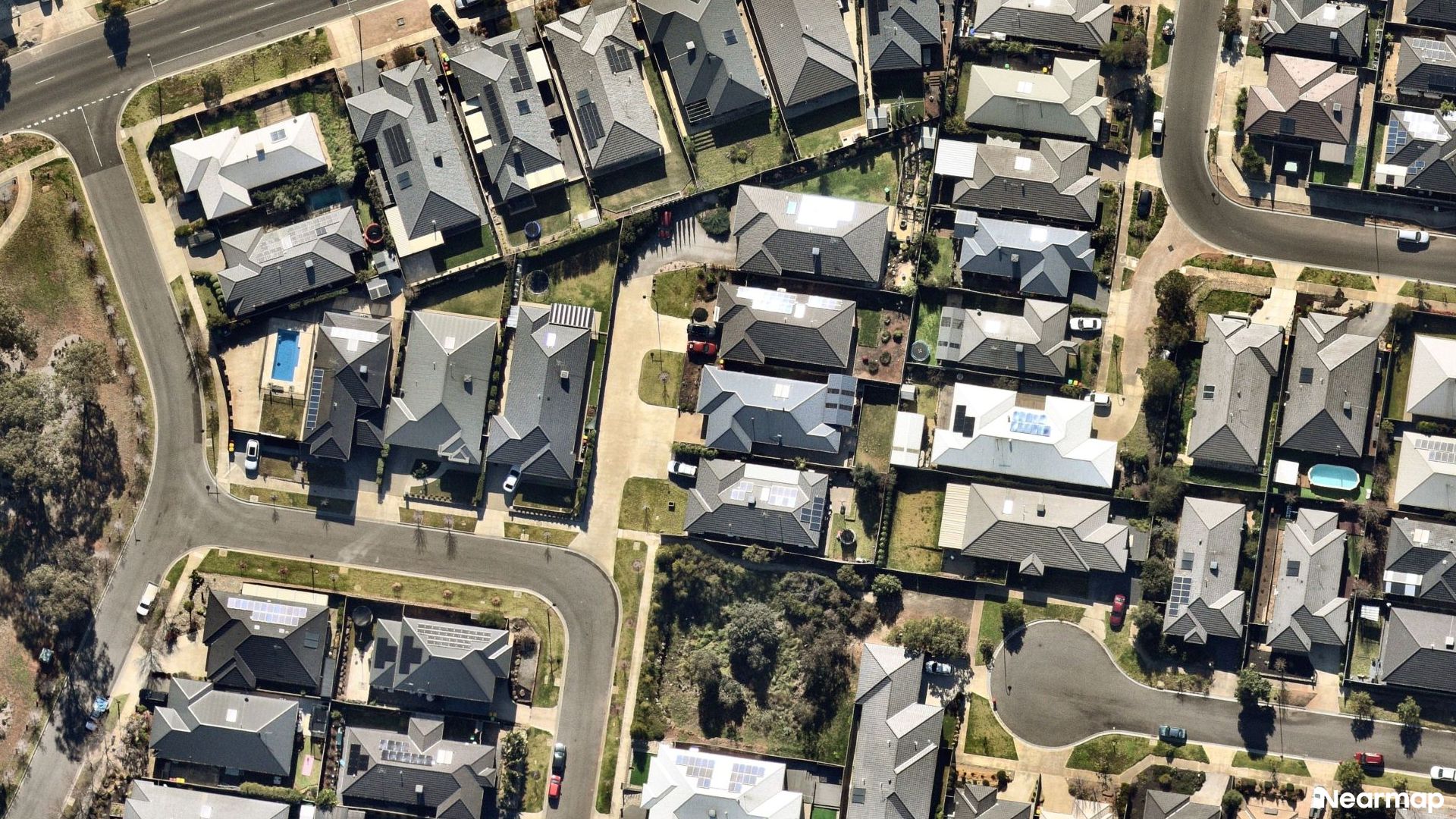 Vertical aerial view