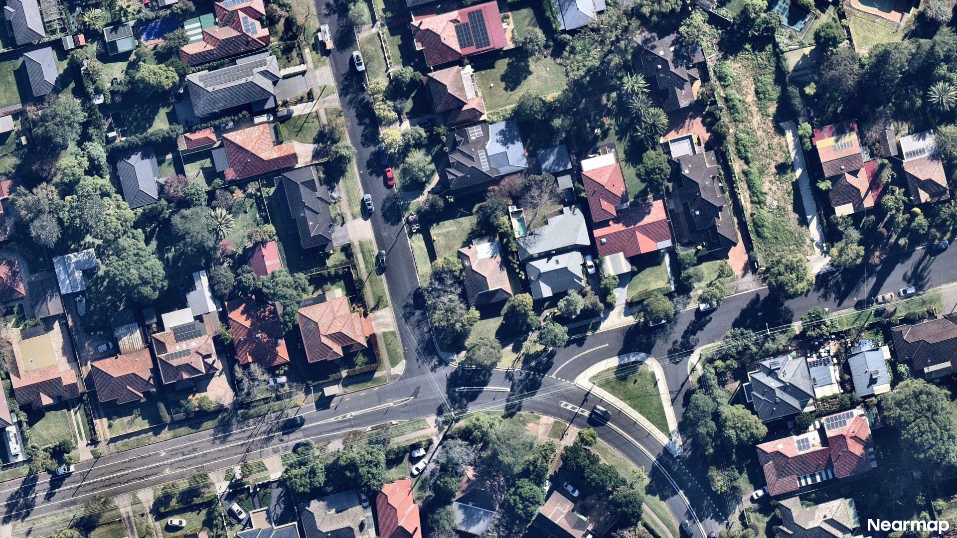 Vertical aerial view