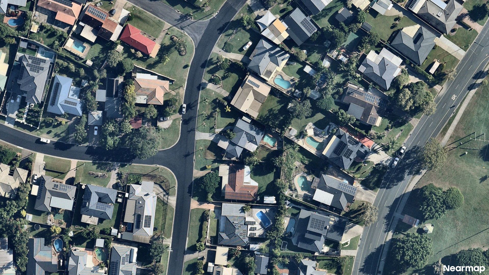 Vertical aerial view