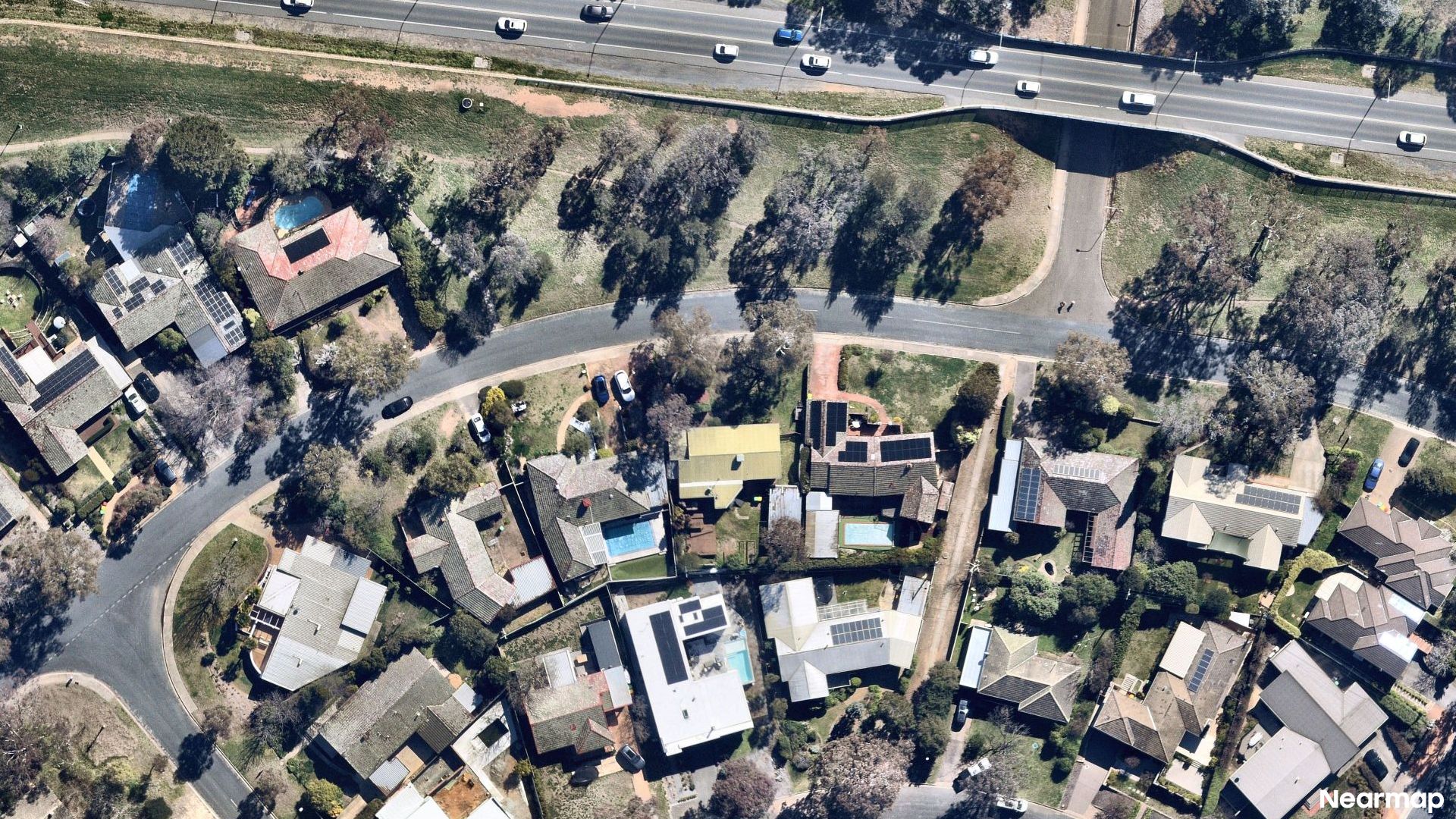 Vertical aerial view