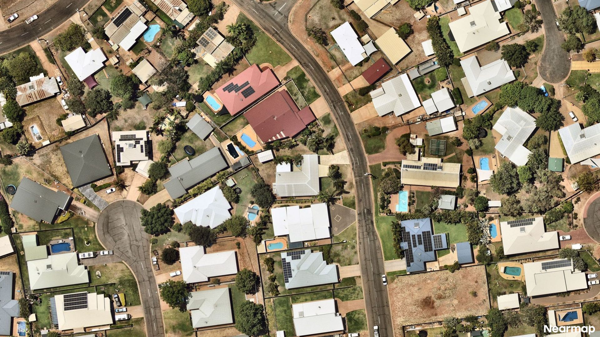 Vertical aerial view