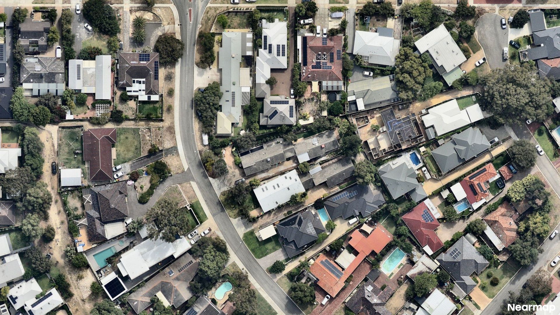 Vertical aerial view