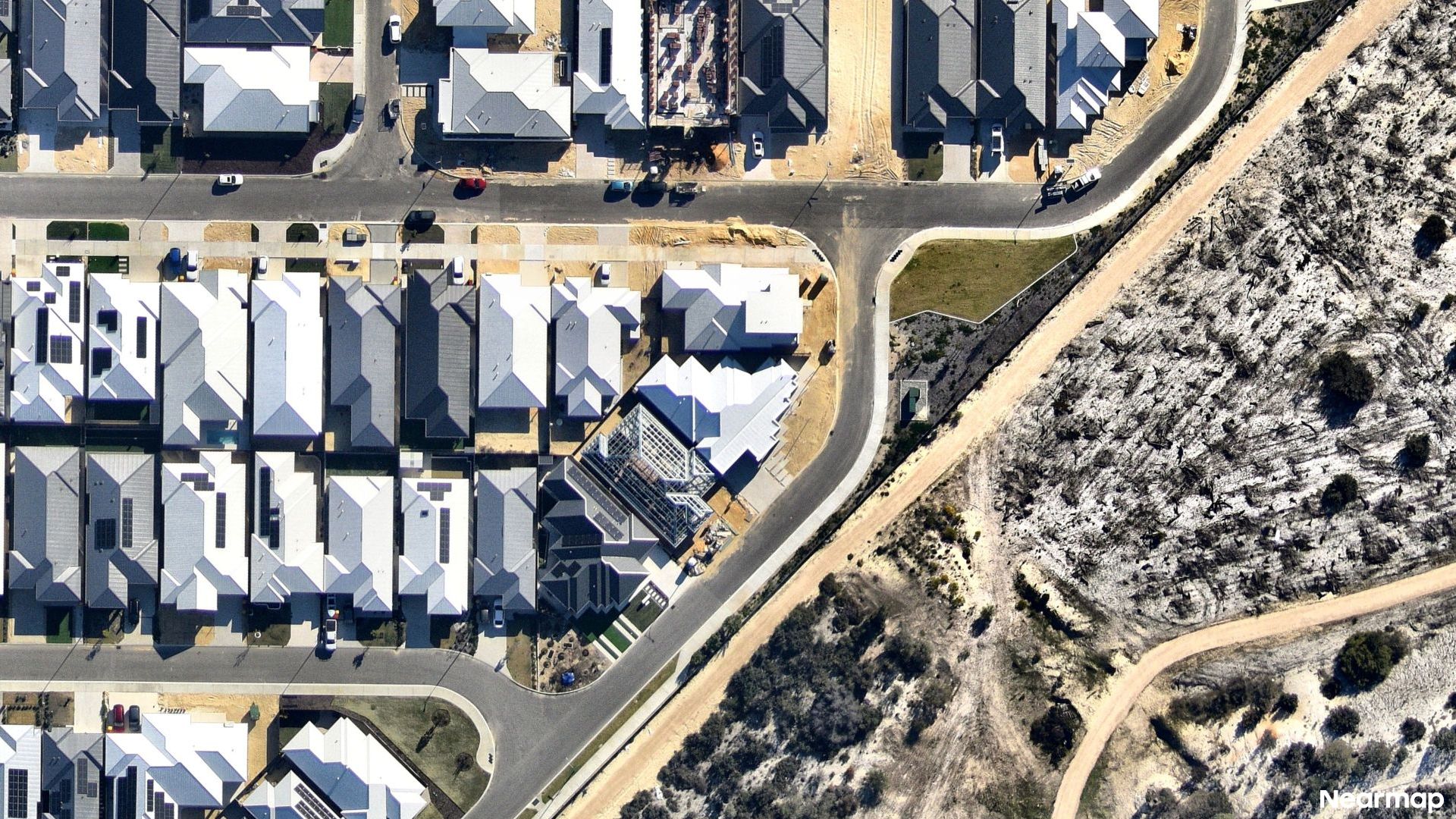 Vertical aerial view