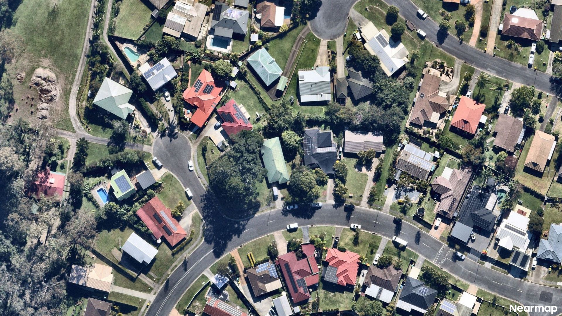 Vertical aerial view
