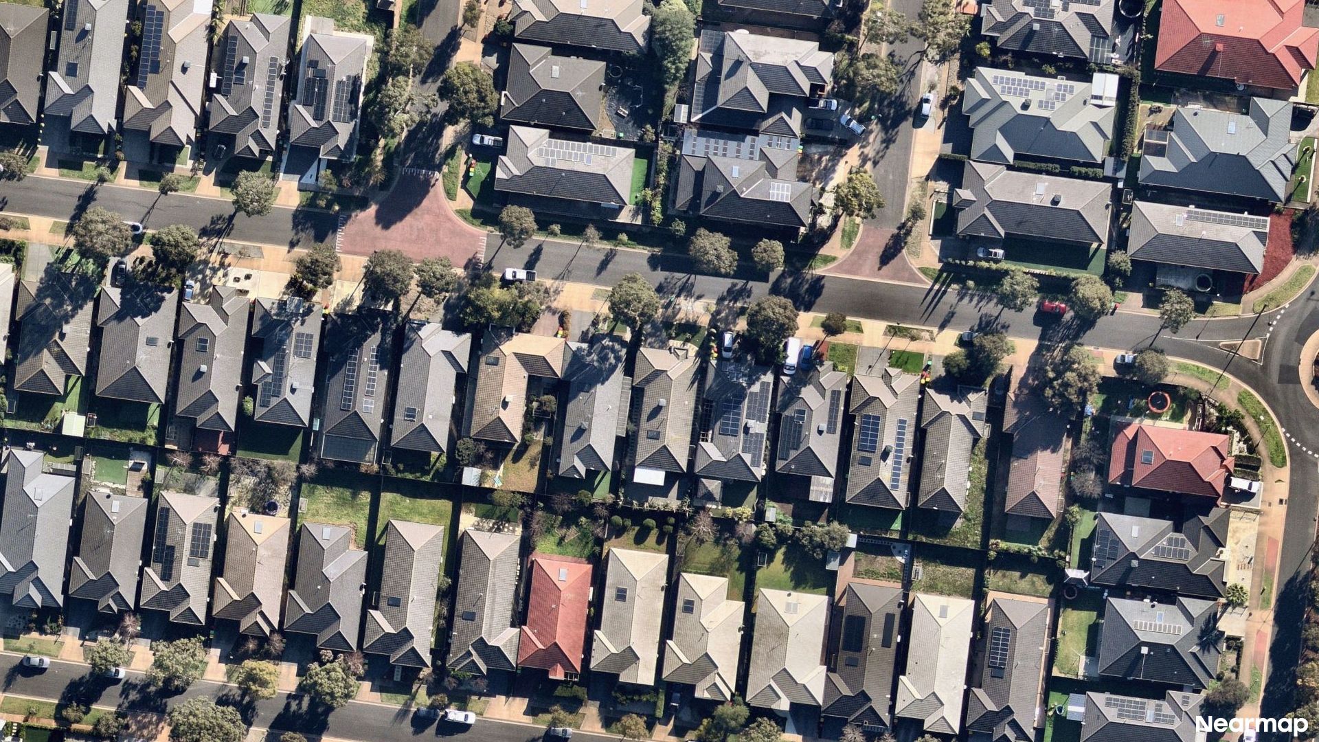 Vertical aerial view