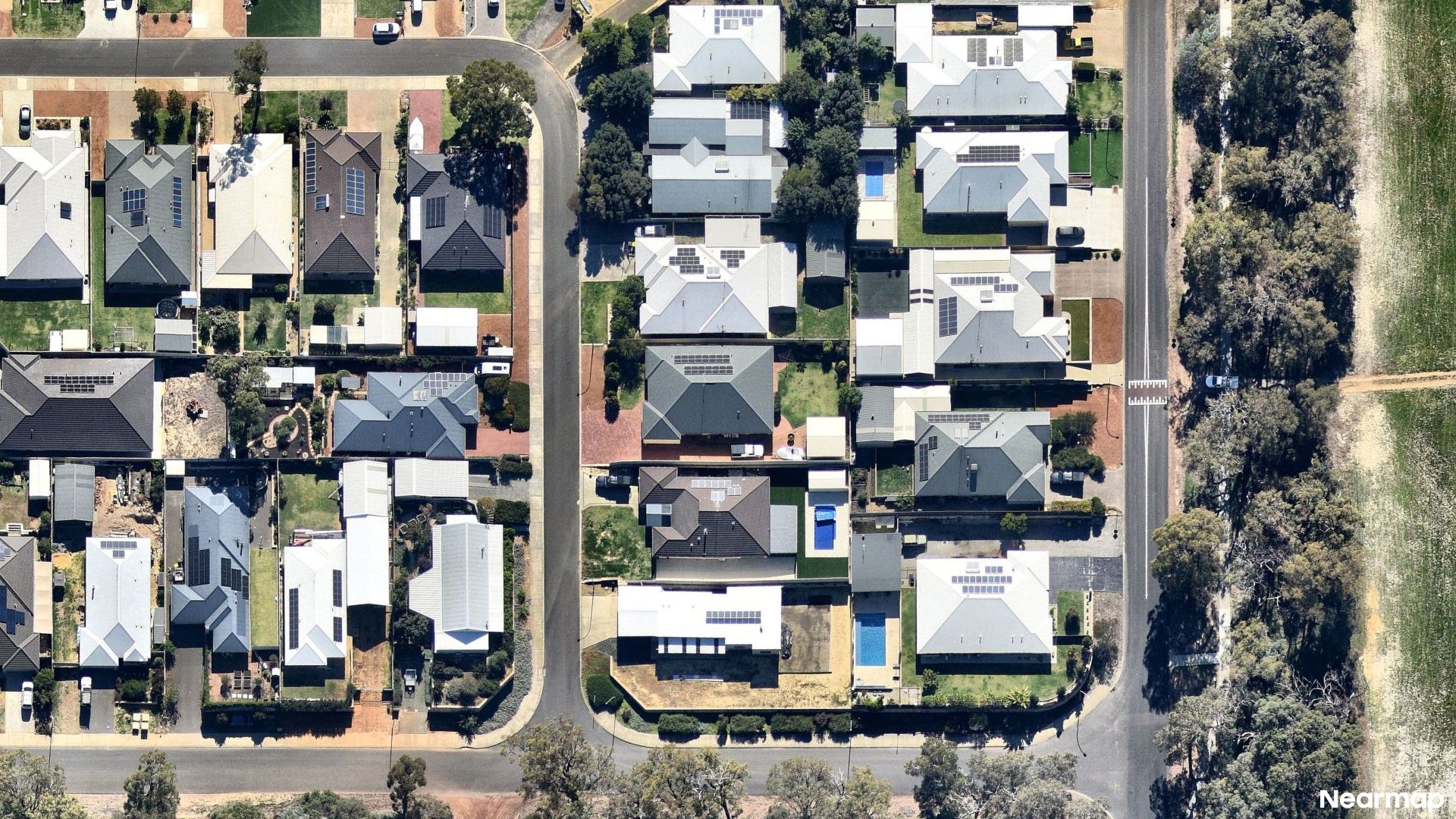 Vertical aerial view