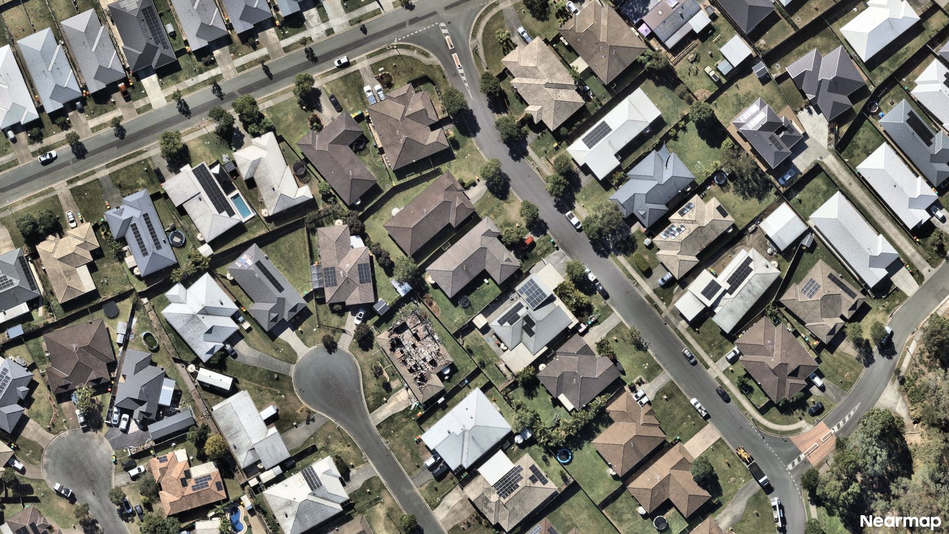 Vertical aerial view