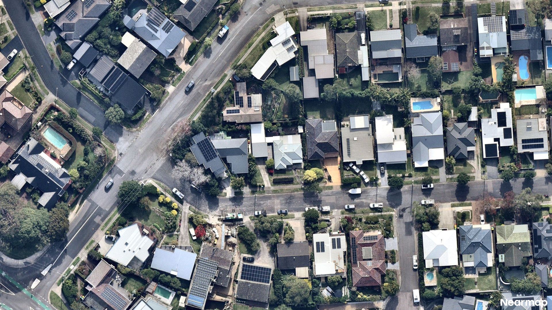 Vertical aerial view
