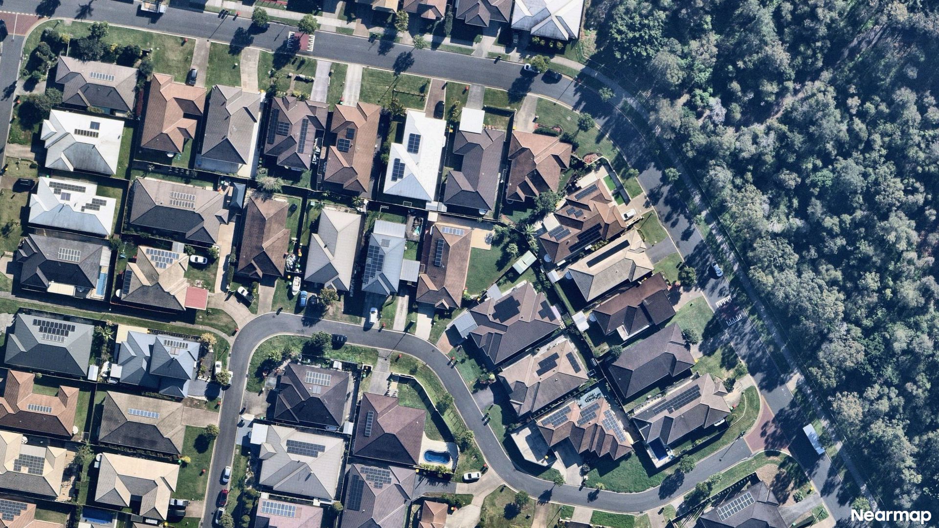 Vertical aerial view