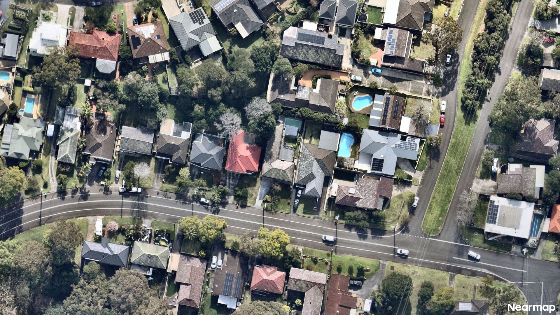 Vertical aerial view