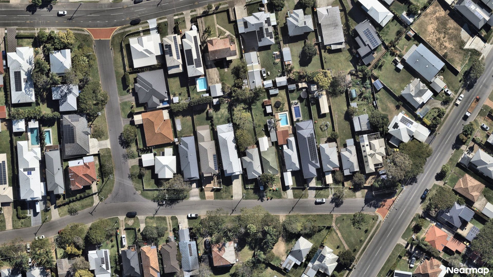 Vertical aerial view