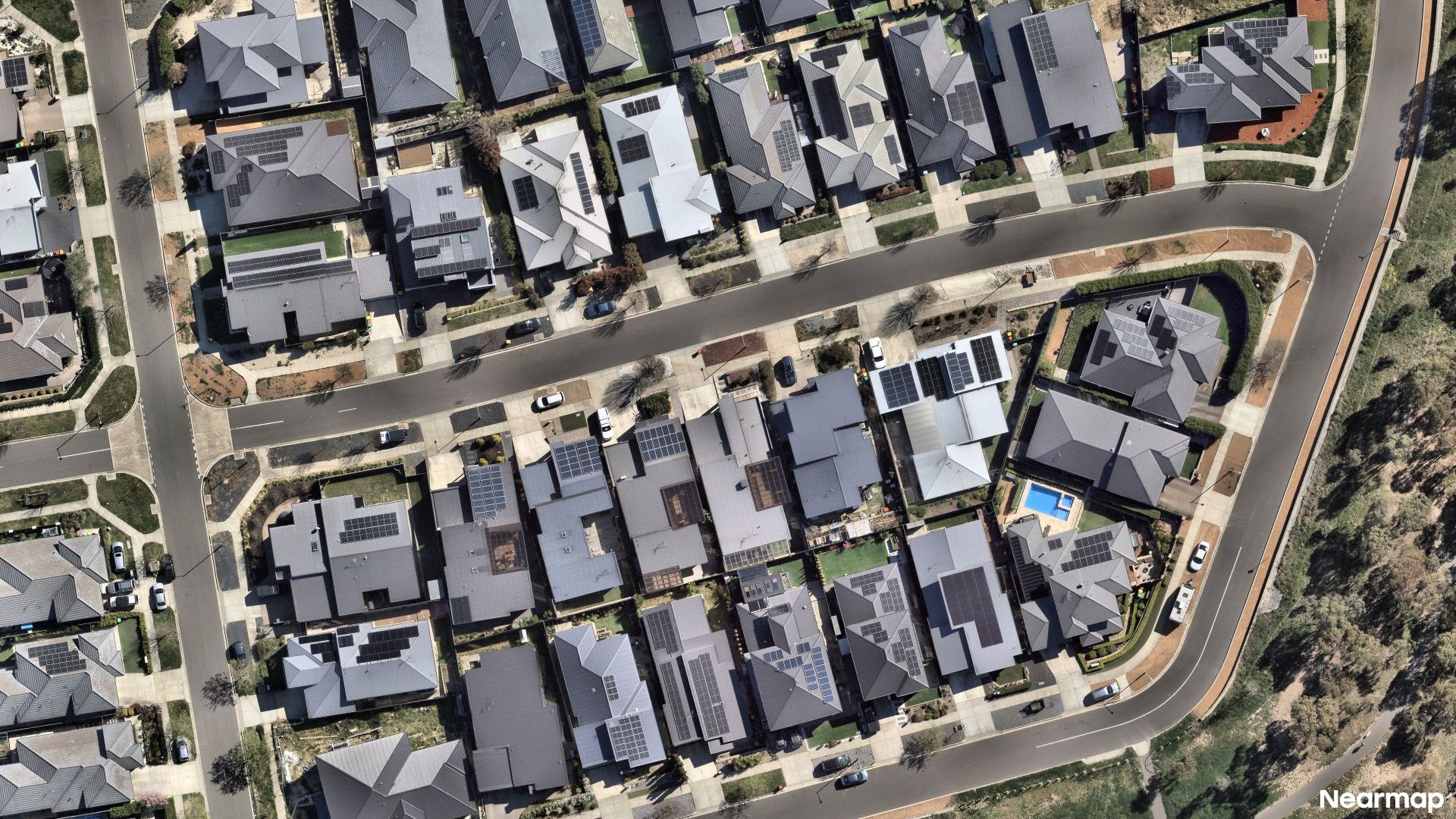 Vertical aerial view