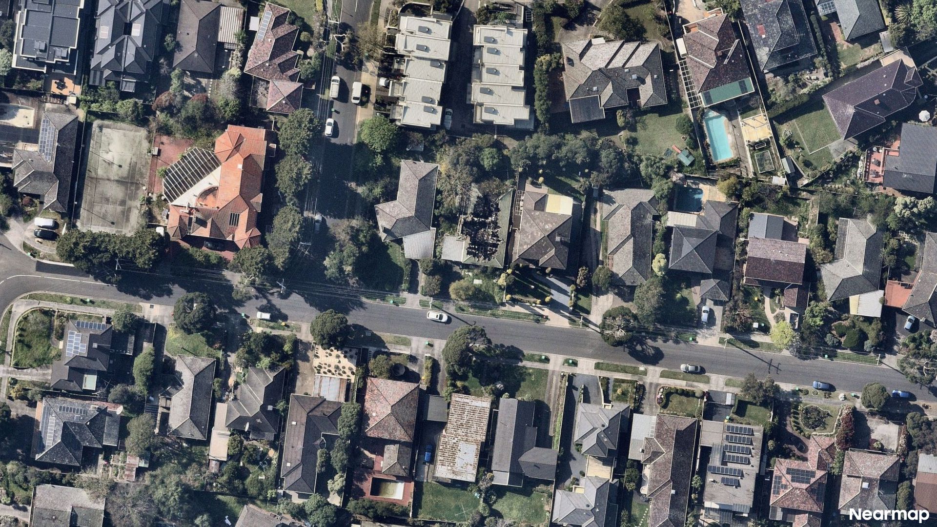 Vertical aerial view