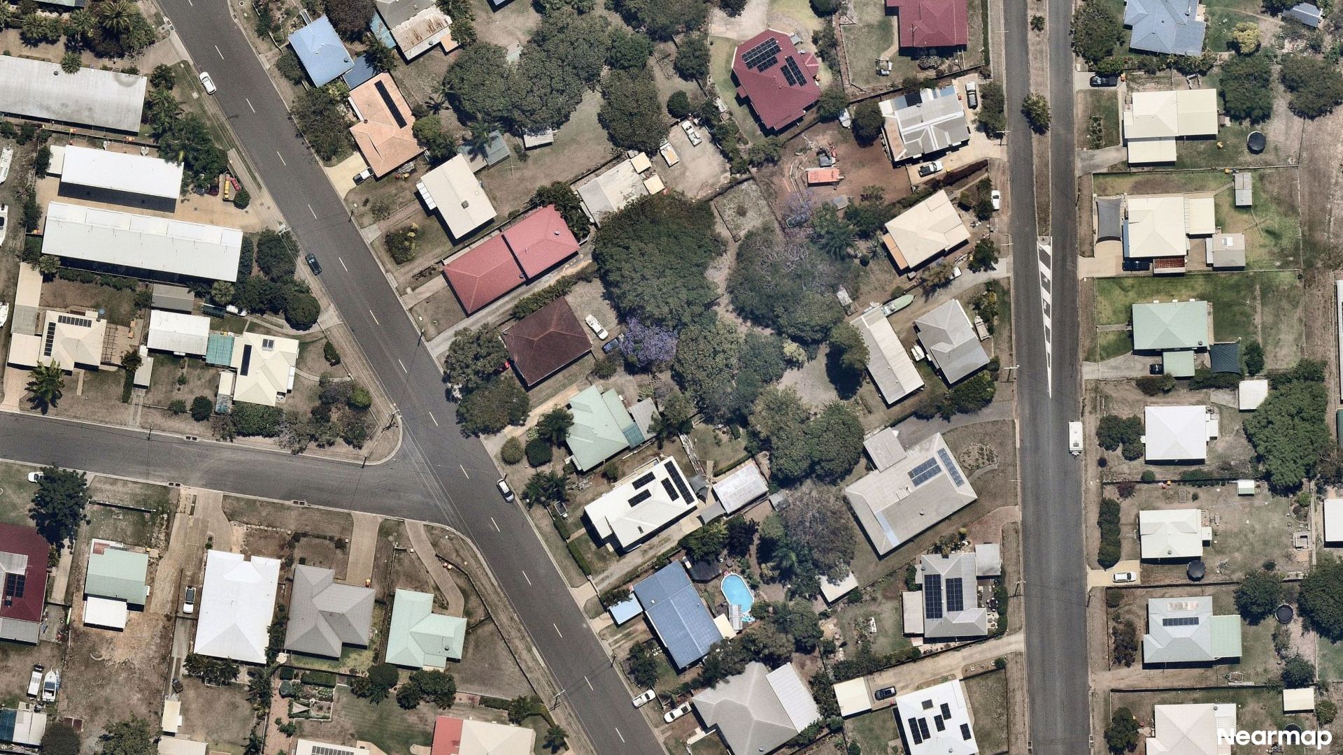 Vertical aerial view