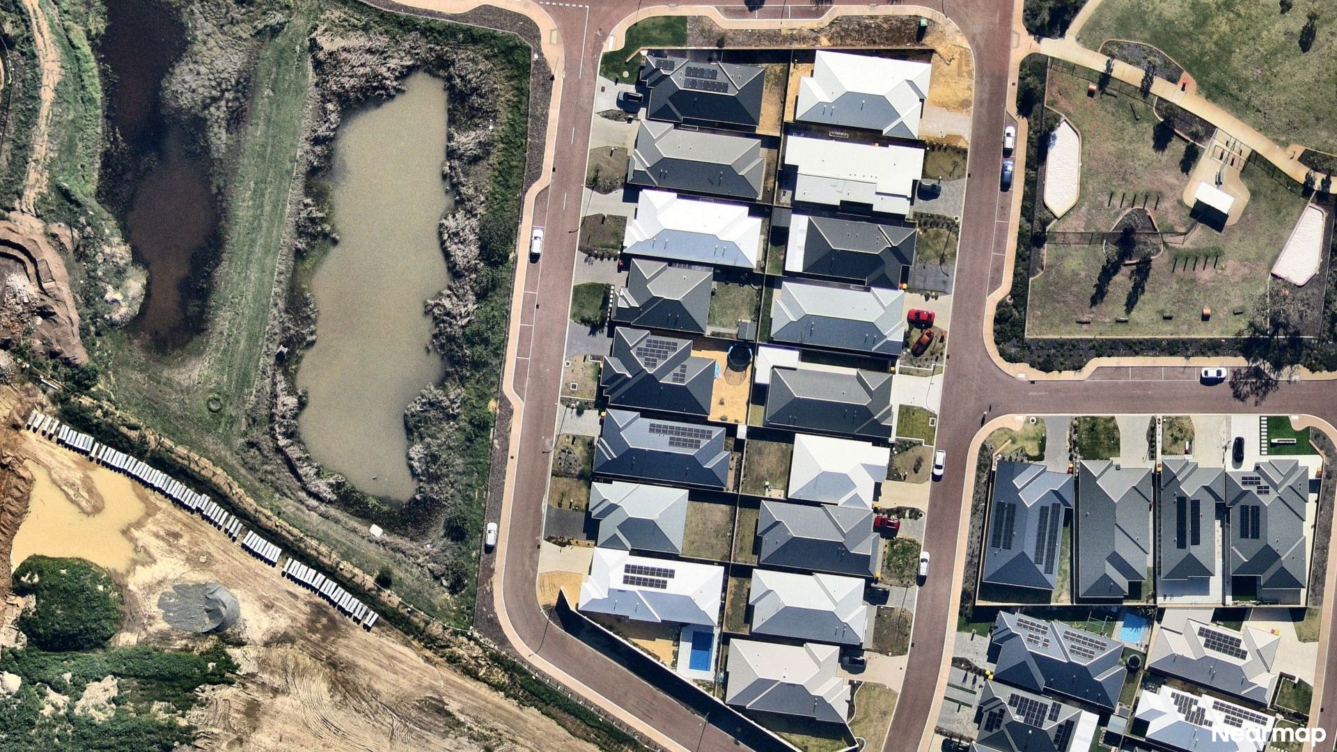 Vertical aerial view