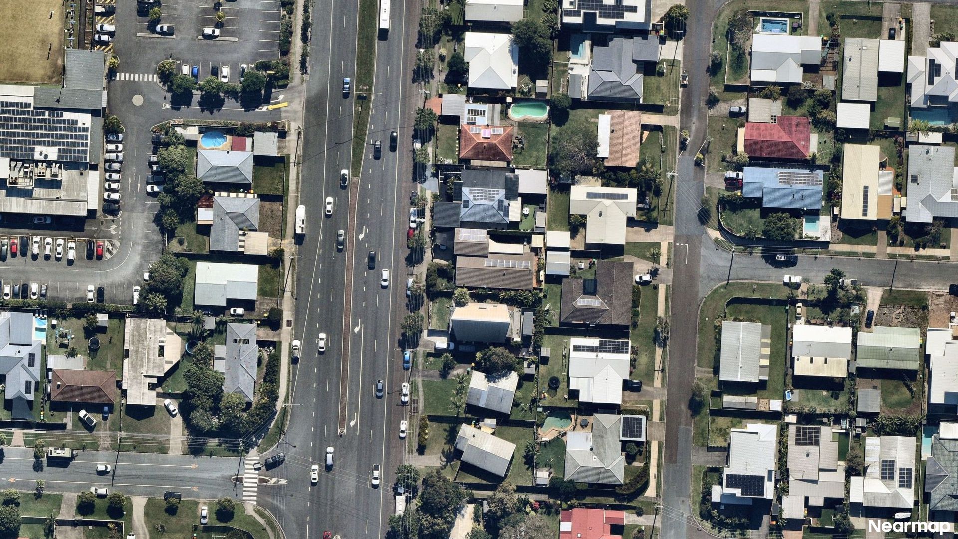 Vertical aerial view