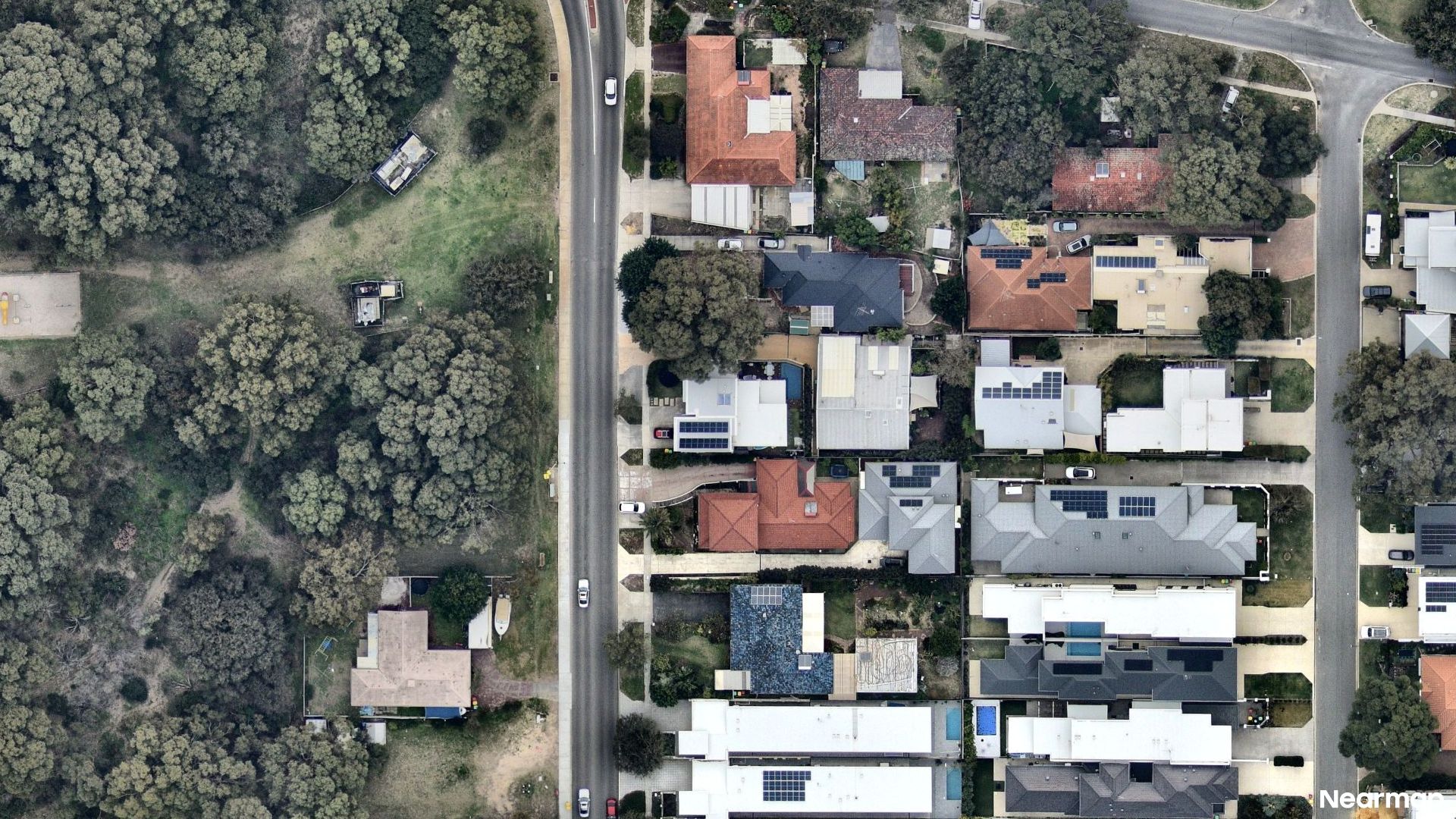 Vertical aerial view