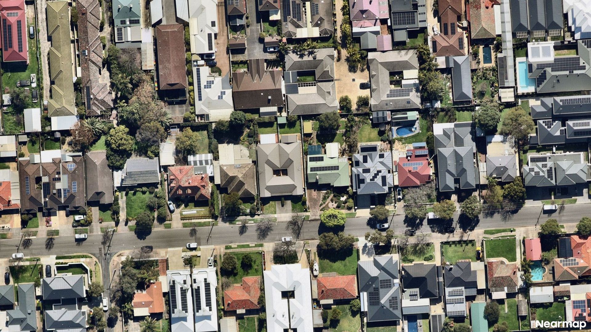 Vertical aerial view